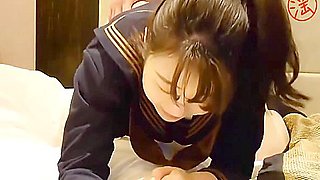 Japanese College Girl Sucks A Cock And Gets Creampied