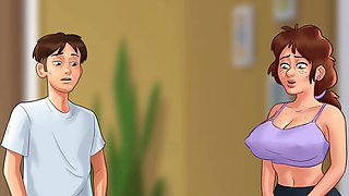 MissKitty2K's reimagined summertime saga features a wild threesome in the lab