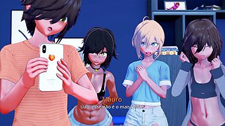 Uncensored anime hentai with hot stepsister and some serious ass rubbing