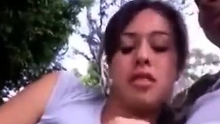 Teresa, mexicana tragando mecos en el parque!