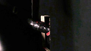 A pair of CFNM femdom busty brunettes sucking cock