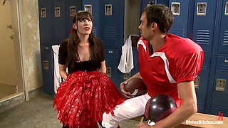 Brat Princess Cuckolds Her Boyrfriend with Football Coach!