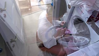 Submissive milf with a great forms gets fucked really raw by her tough and sturdy stepson