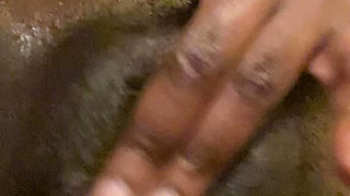 Shes Horny & Fucking My Sweet Pretty Pussy In The Shower