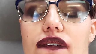Submissive Goth BBW Gets Dominated - POV Fuck with Glasses & Dildo - Part 1