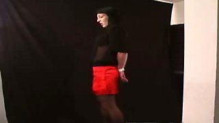 Natasha in the bondage video