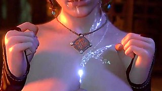 Cum Covered Triss Milks Your Cock with Her Fat Thicc Breasts