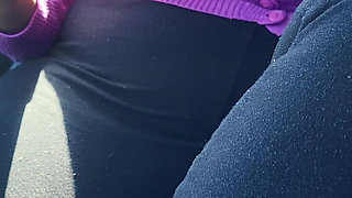 Titty Play in Car