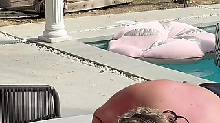 POV - Behind the Scene with Fat Tits Santana Ayo