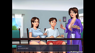 Busty Teen Wants Her Boyfriend to Fuck While Her Mom Is in the Kitchen