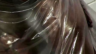 Extreme fetish latex play