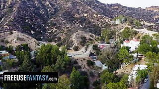 Freeuse dream - magnificent red haired bffs getting used as porno dolls during sweaty yoga workout