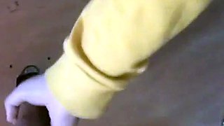 Korean Amateur Sucks Cock in Bathroom Gloryhole