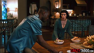 Horny Olive Glass interracial 3some orgy