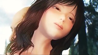 Petite teen fucked in the woods. Skyrim game 3D sex scene