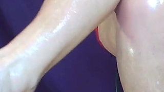 Sexy shoeplay and tease with my feet in clear block heels.mp4