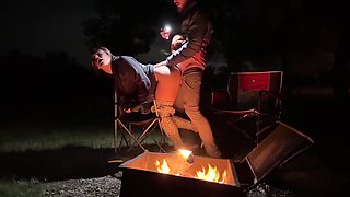 Therykers - Using My Pussy In A Public Park Next The Fire In The Open! With Rough Sex