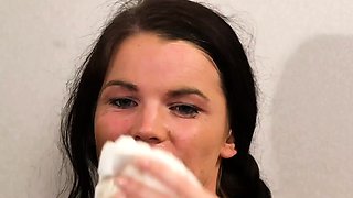 Brunette fucking hot teen blowjob hardcore