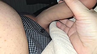 Step Mom Roxy BigTits1 Jerks Step Son's Huge Cock - Handjob Fun