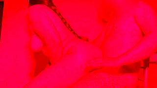 I burst the ass of my hot rooming in the red room