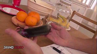 Passionate Japanese babe delivers amazing blowjob then intense hardcore pleasure