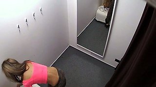 Dressing room voyeur spies on Czech beauty with hidden cam