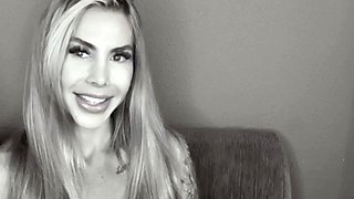 Hot amateur blonde babe in heels fucked in doggystyle