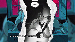 DEGRADATION: Mistress Compares Cuckold's Cage To Lover's Cock Size