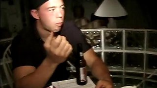 Two studs banging several hot girls