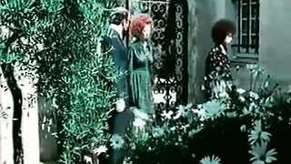Stunning retro clip with milfs petting each other in the garden