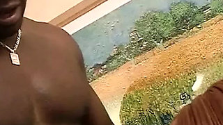 Sexy Redhead French Girl Rides Big Black Cock Like a Pro - Hardcore Cowgirl Action