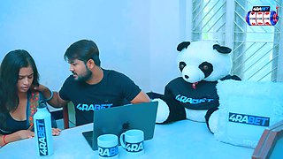 A teenage sexy lady is fucked hard by a horny boy who works in her house