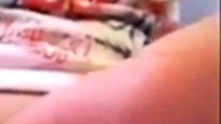 Amateur Asian Girl in Glasses Masturbating