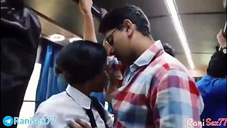 Hot Teen Girl Fucked Hard in Moving Bus - Hindi Audio & Cumshot