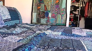 Blonde tight pussy babe solo toy fun in glamour masturbation