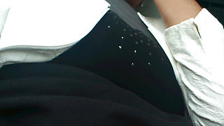 Soaked & Horny - I Finger Myself Hard While My Husband Drives!
