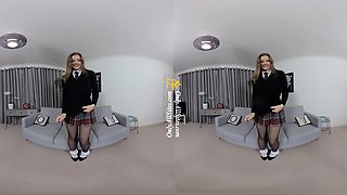 Lottii Rose - Sexy Amateur Teen In A School Girl Uniform Solo Striptease