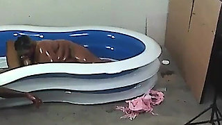 Behind the Scenes Back Yard Oil Wrestling