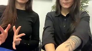 Valeriankaa with Karina have a fun: Amateur, Striptease  Public Porn