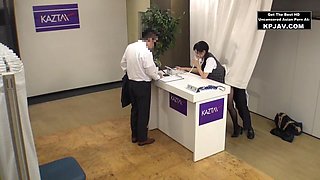 Hot Babe At A New Job: Blowjob, Japanese  Public Porn