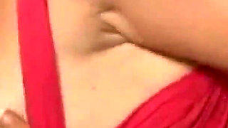 Big Tit Redhead Plays with BBC