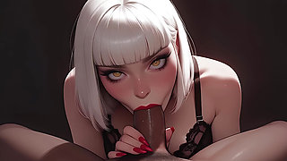 The New Boss's Secret Job - MILF Blowjob POV - AI