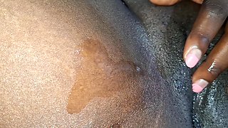 Five Fingers in the Wet Juicy Pussy Needing a Big Dick in It