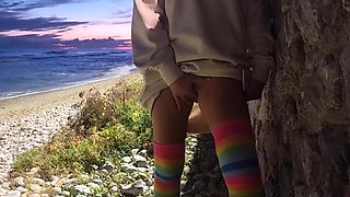 Sexy Blondy Extreme Masturbation Outdoors Hot Ass