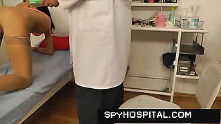 Naked female patient recorded with gyno spy camera