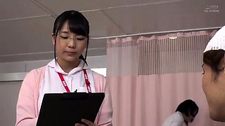 Hot Japanese nurse is a busty and horny chick in a uniform