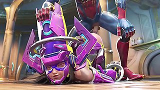 Marvel enemies get it on in this intense compilation