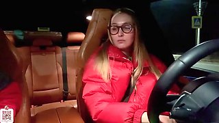 Alina Rai Stepmom Fucked in Car by Runaway Stepson Doggy Style Creampie