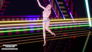 MMD Dia - Woo Woo Seraphine Hot Kpop Dance League of Legends
