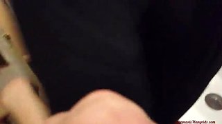 Jessica Gets Caught Sucking Two Big Cocks in Toilet at Wild House Party - POV Anal & Double Blowjob